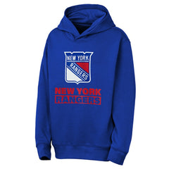 New York Rangers Outerstuff Youth Back to Basics Hoodie Blue