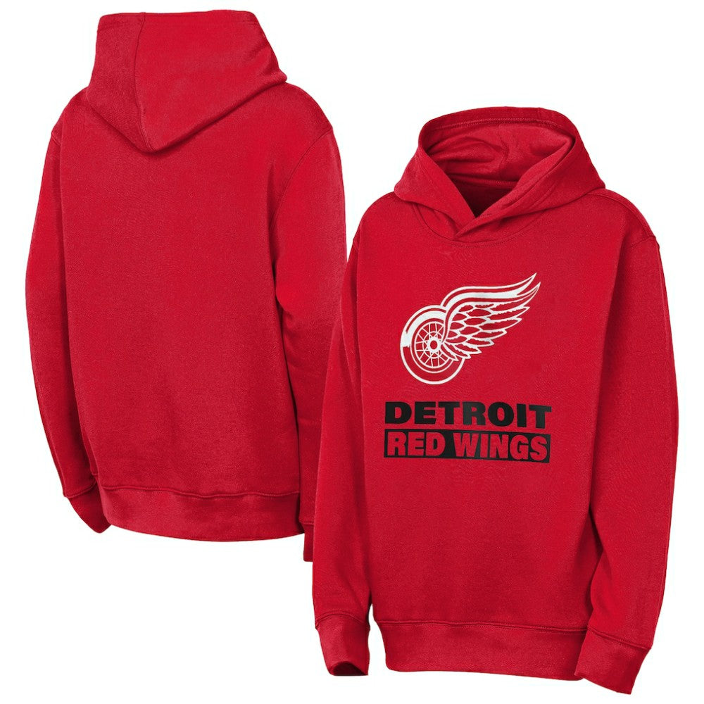 Detroit Red Wings Outerstuff Youth Back to Basics Hoodie Red
