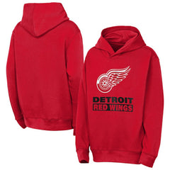 Detroit Red Wings Outerstuff Youth Back to Basics Hoodie Red