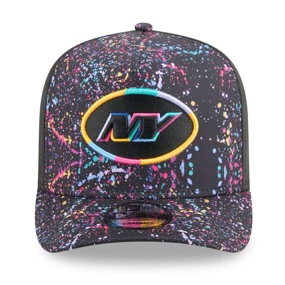 New York Jets New Era 2025 NFL Crucial Catch A-Frame 9FIFTY Snapback Hat - Black sale