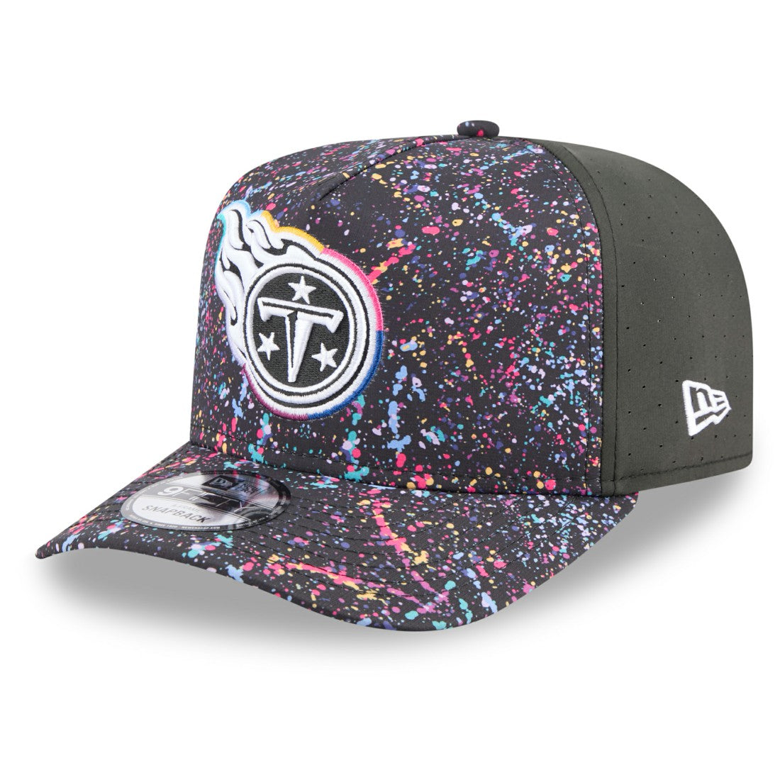 Tennessee Titans New Era 2025 NFL Crucial Catch A-Frame 9FIFTY Snapback Hat - Black sale
