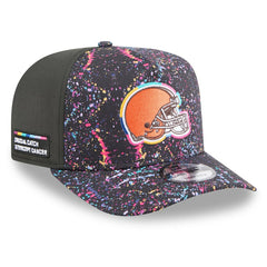 Cleveland Browns New Era 2025 NFL Crucial Catch A-Frame 9FIFTY Snapback Hat - Black discount