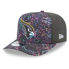 Arizona Cardinals New Era 2025 NFL Crucial Catch A-Frame 9FIFTY Snapback Hat - Black cheap
