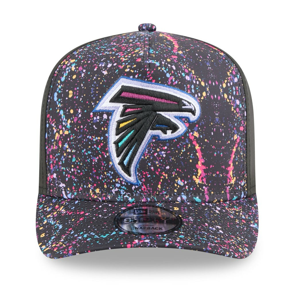 Atlanta Falcons New Era 2025 NFL Crucial Catch A-Frame 9FIFTY Snapback Hat - Black online