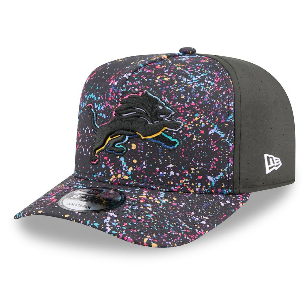 Detroit Lions New Era 2025 NFL Crucial Catch A-Frame 9FIFTY Snapback Hat - Black online