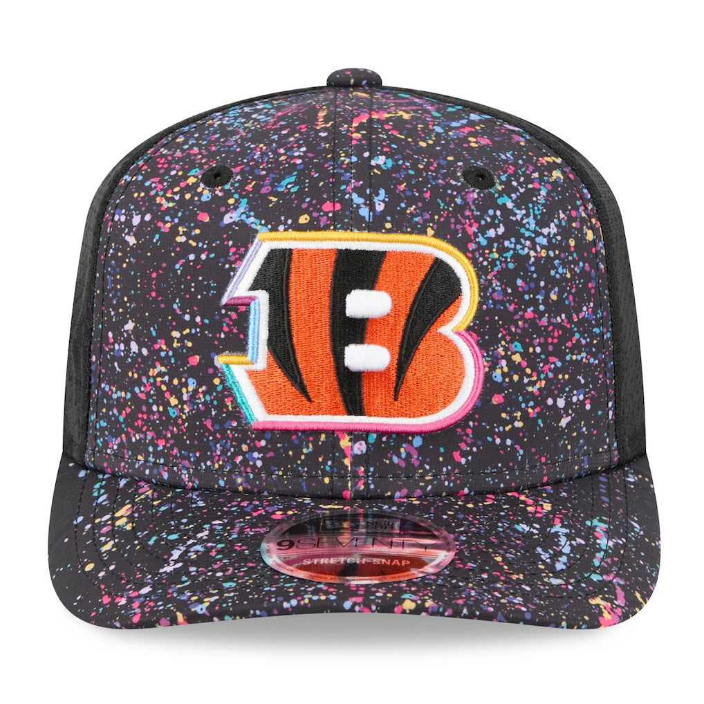 Cincinnati Bengals New Era 2025 NFL Crucial Catch 9SEVENTY Adjustable Hat - Black for sale