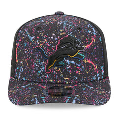 Detroit Lions New Era 2025 NFL Crucial Catch 9SEVENTY Adjustable Hat - Black for sale