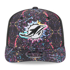 Miami Dolphins New Era 2025 NFL Crucial Catch 9SEVENTY Adjustable Hat - Black discount