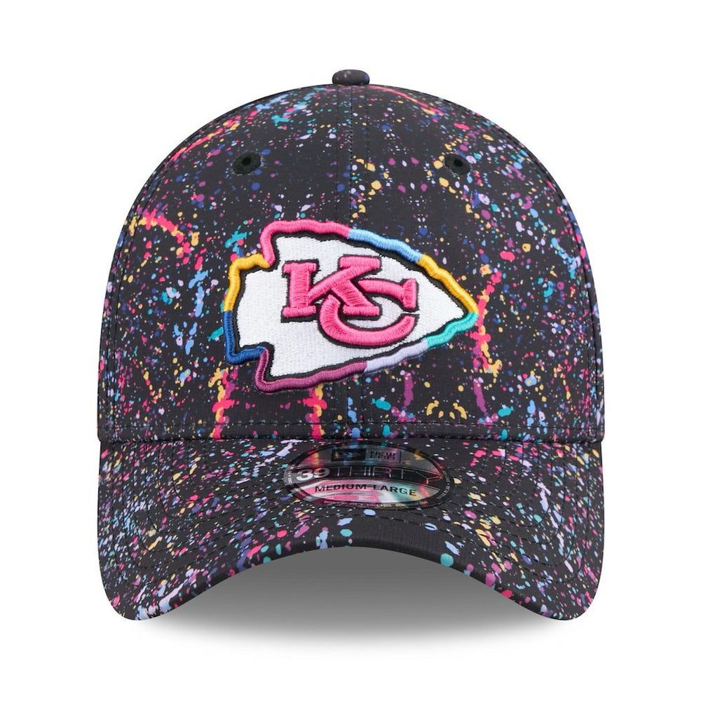 Kansas City Chiefs New Era 2025 NFL Crucial Catch 39THIRTY Flex Hat - Black on sale