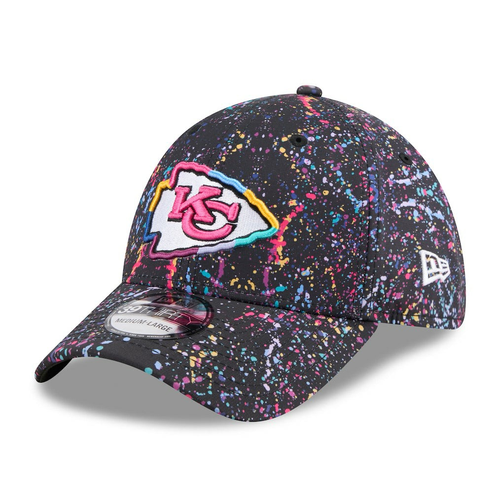 Kansas City Chiefs New Era 2025 NFL Crucial Catch 39THIRTY Flex Hat - Black on sale