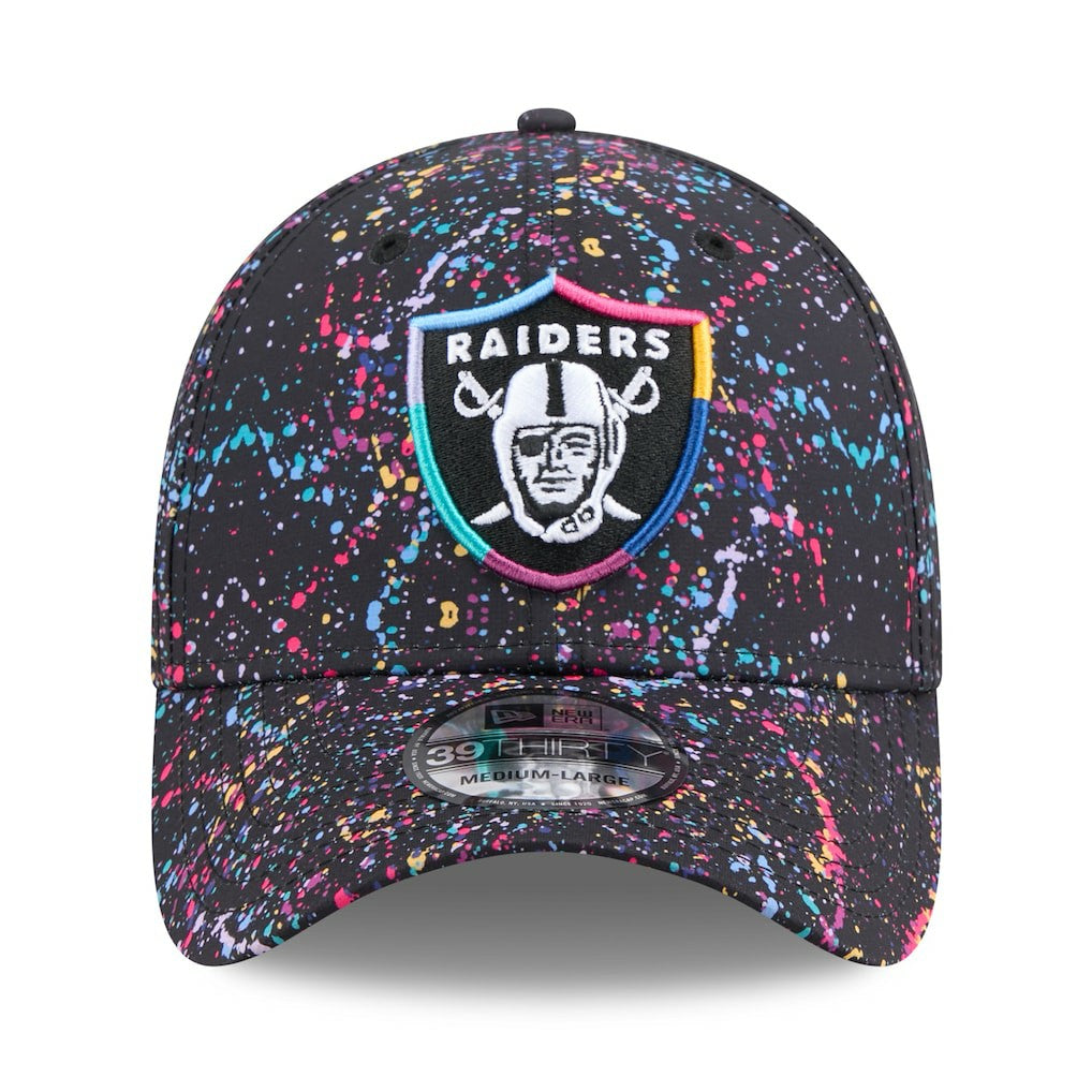 Las Vegas Raiders New Era 2025 NFL Crucial Catch 39THIRTY Flex Hat - Black on sale