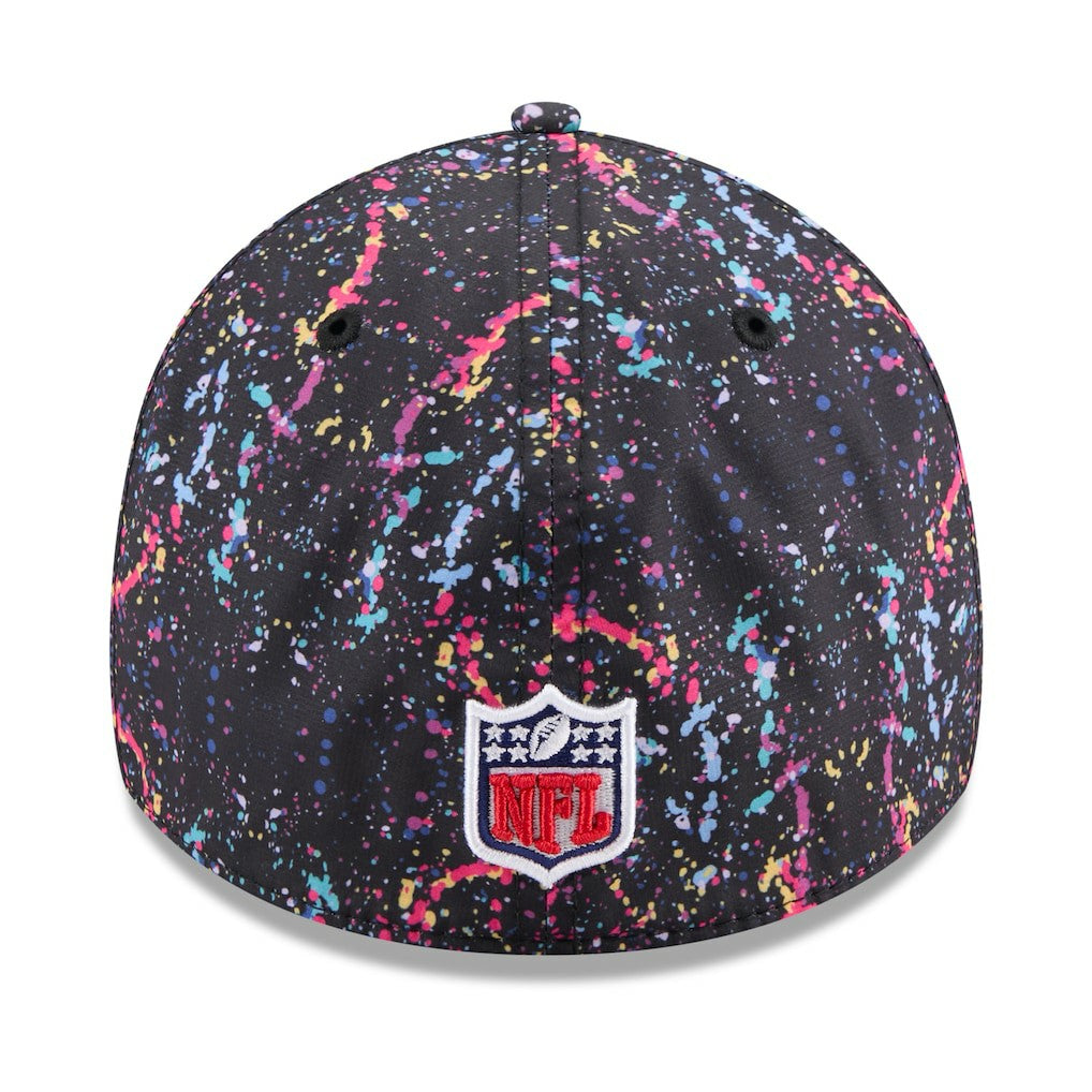 Miami Dolphins New Era 2025 NFL Crucial Catch 39THIRTY Flex Hat - Black cheap