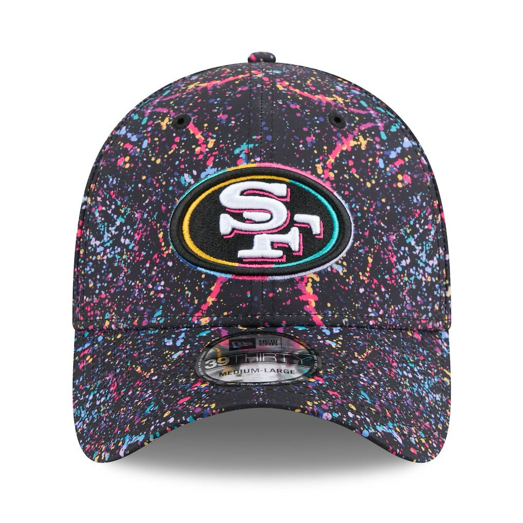 San Francisco 49ers New Era 2025 NFL Crucial Catch 39THIRTY Flex Hat - Black on sale