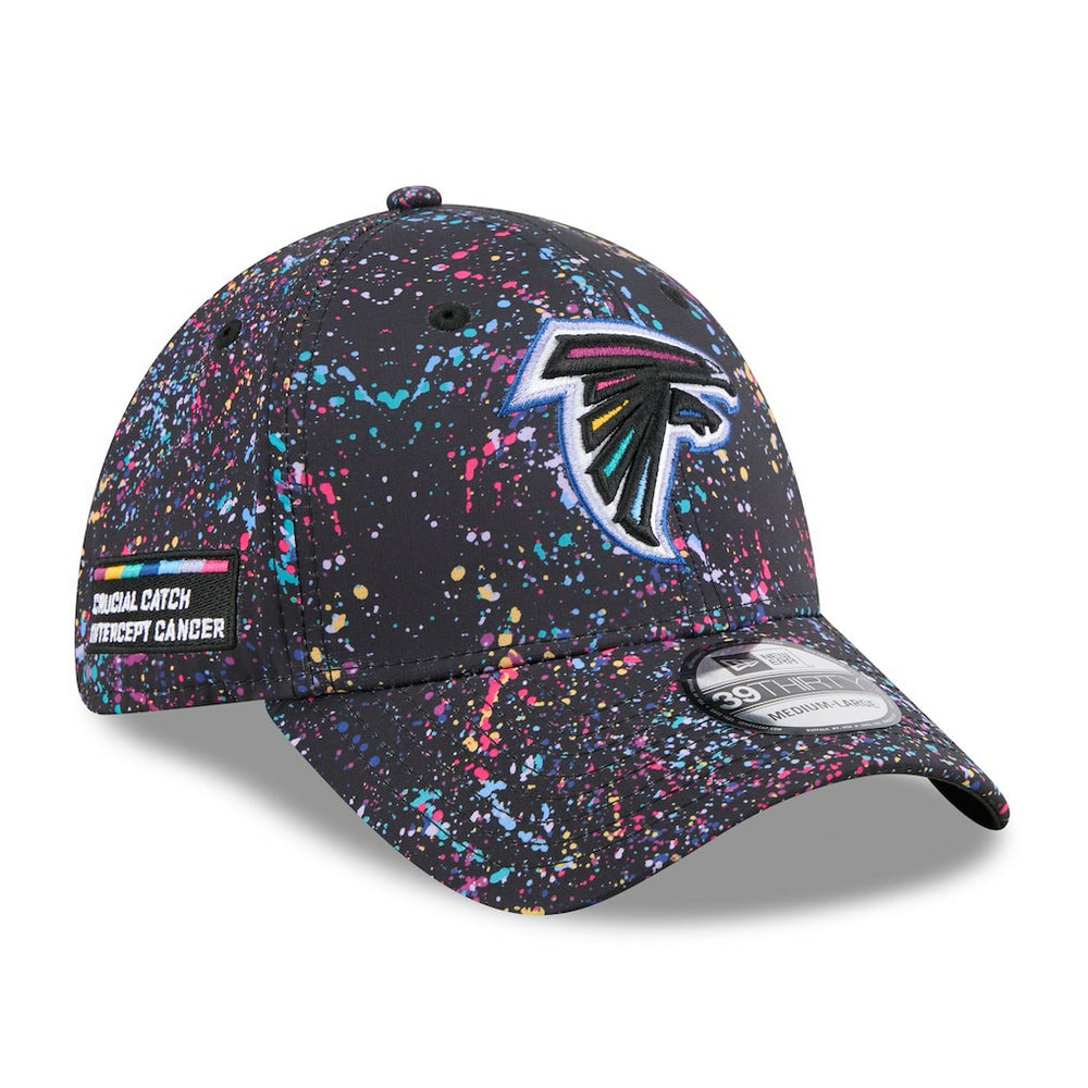 Atlanta Falcons New Era 2025 NFL Crucial Catch 39THIRTY Flex Hat - Black cheap