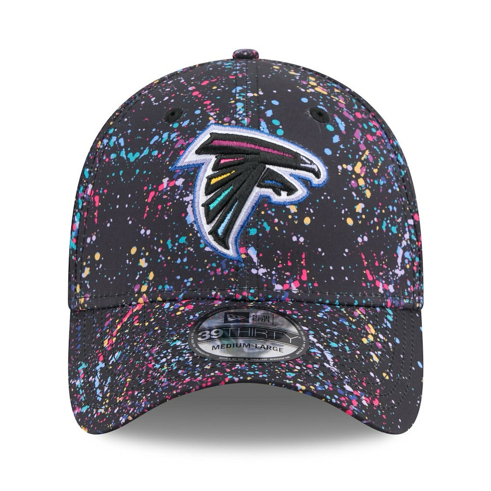 Atlanta Falcons New Era 2025 NFL Crucial Catch 39THIRTY Flex Hat - Black cheap