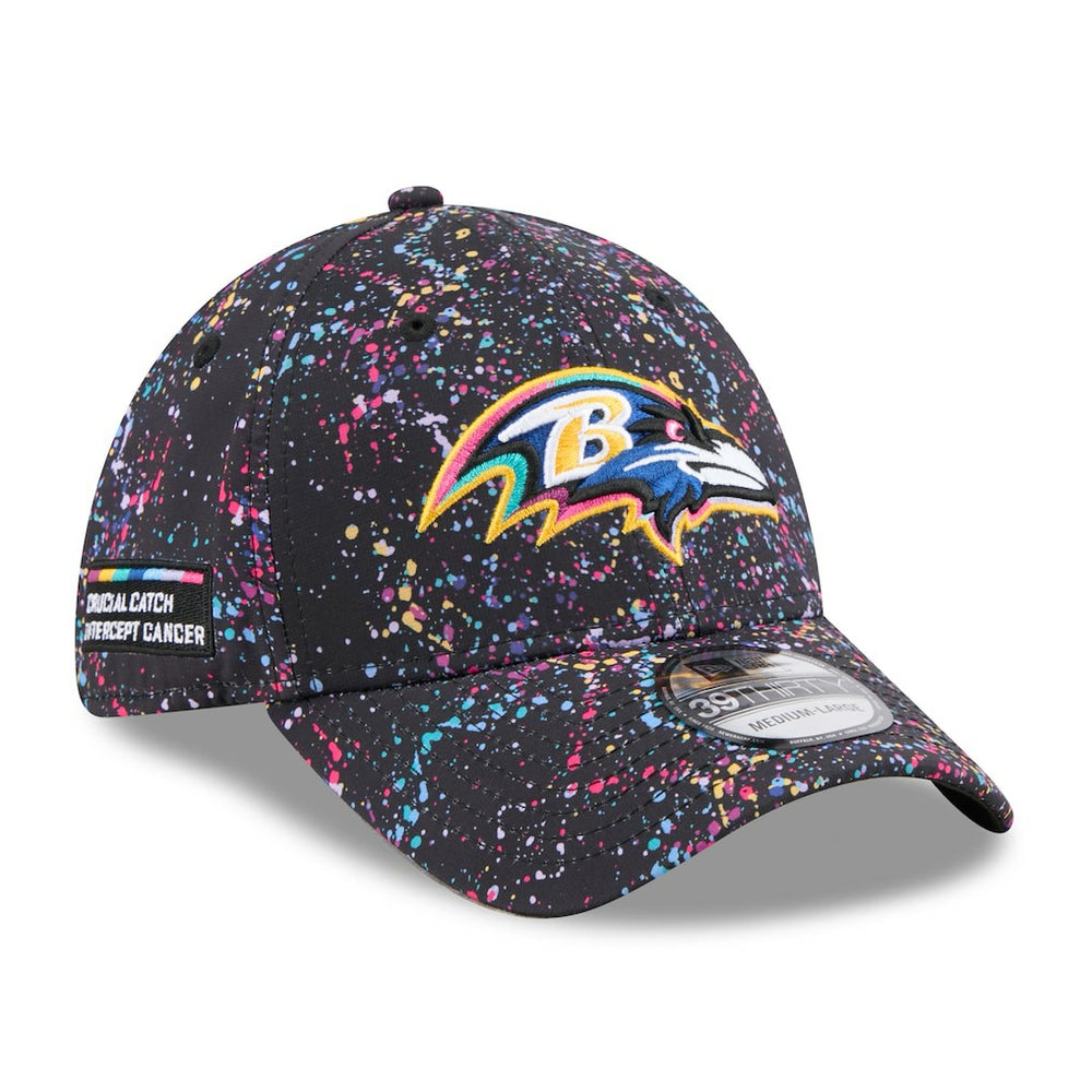 Baltimore Ravens New Era 2025 NFL Crucial Catch 39THIRTY Flex Hat - Black sale