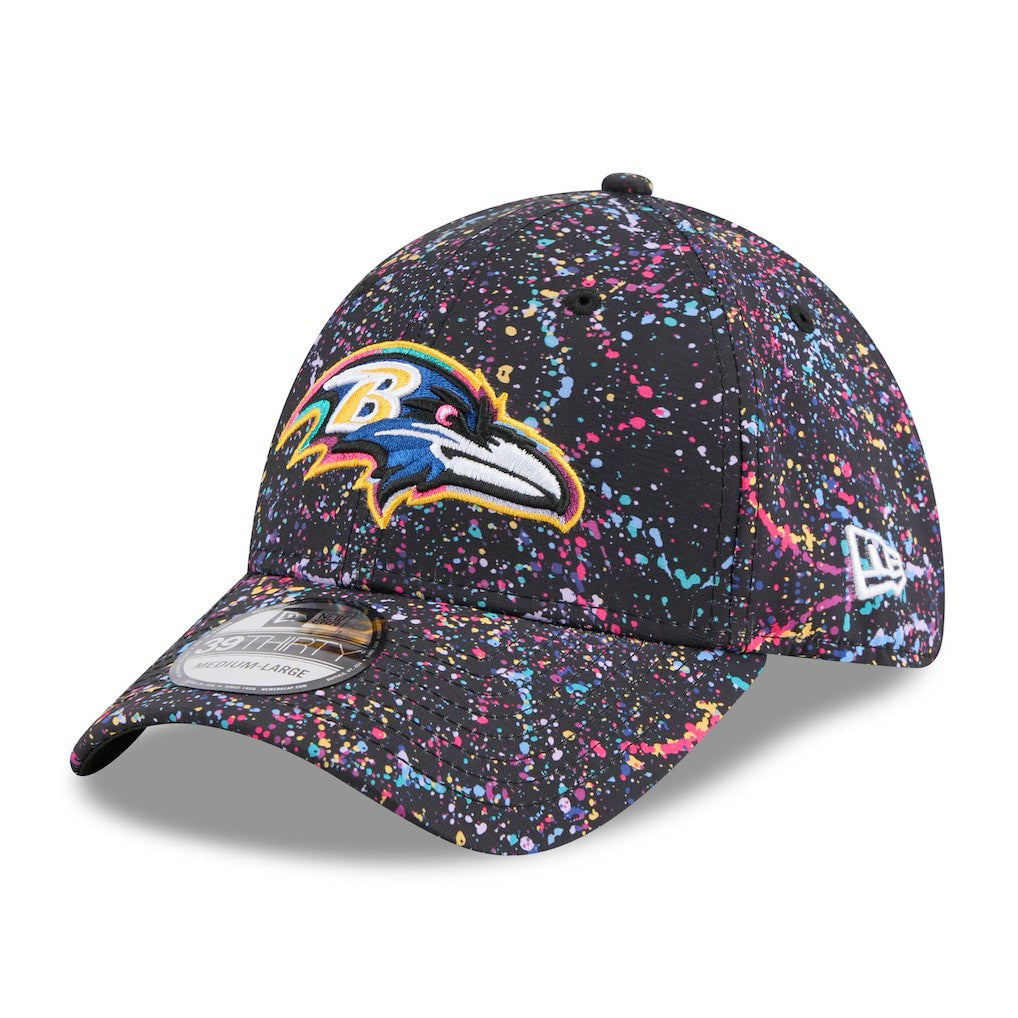 Baltimore Ravens New Era 2025 NFL Crucial Catch 39THIRTY Flex Hat - Black sale