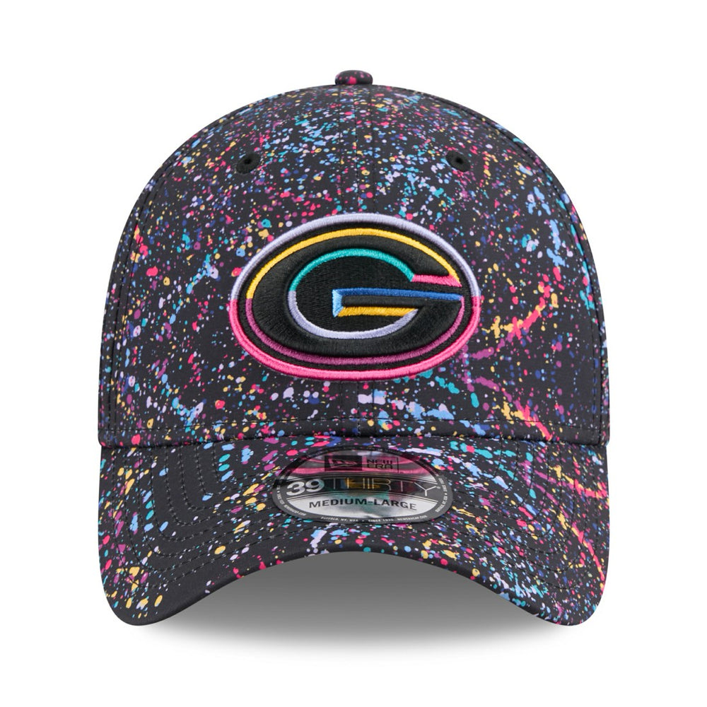 Green Bay Packers New Era 2025 NFL Crucial Catch 39THIRTY Flex Hat - Black cheap