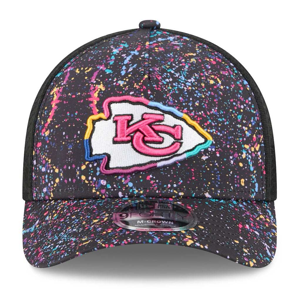 Kansas City Chiefs New Era 2025 NFL Crucial Catch 9FORTY Adjustable Hat - Black cheap