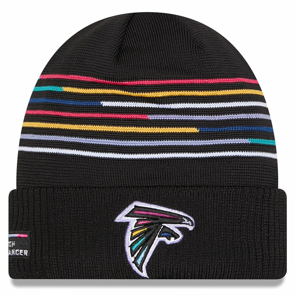Atlanta Falcons New Era 2025 NFL Crucial Catch Cuffed Knit Hat - Black outlet