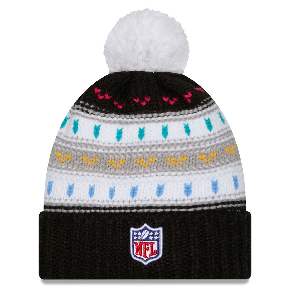 Tennessee Titans New Era Women's 2025 NFL Crucial Catch Cuffed Knit Hat with Pom - Black outlet