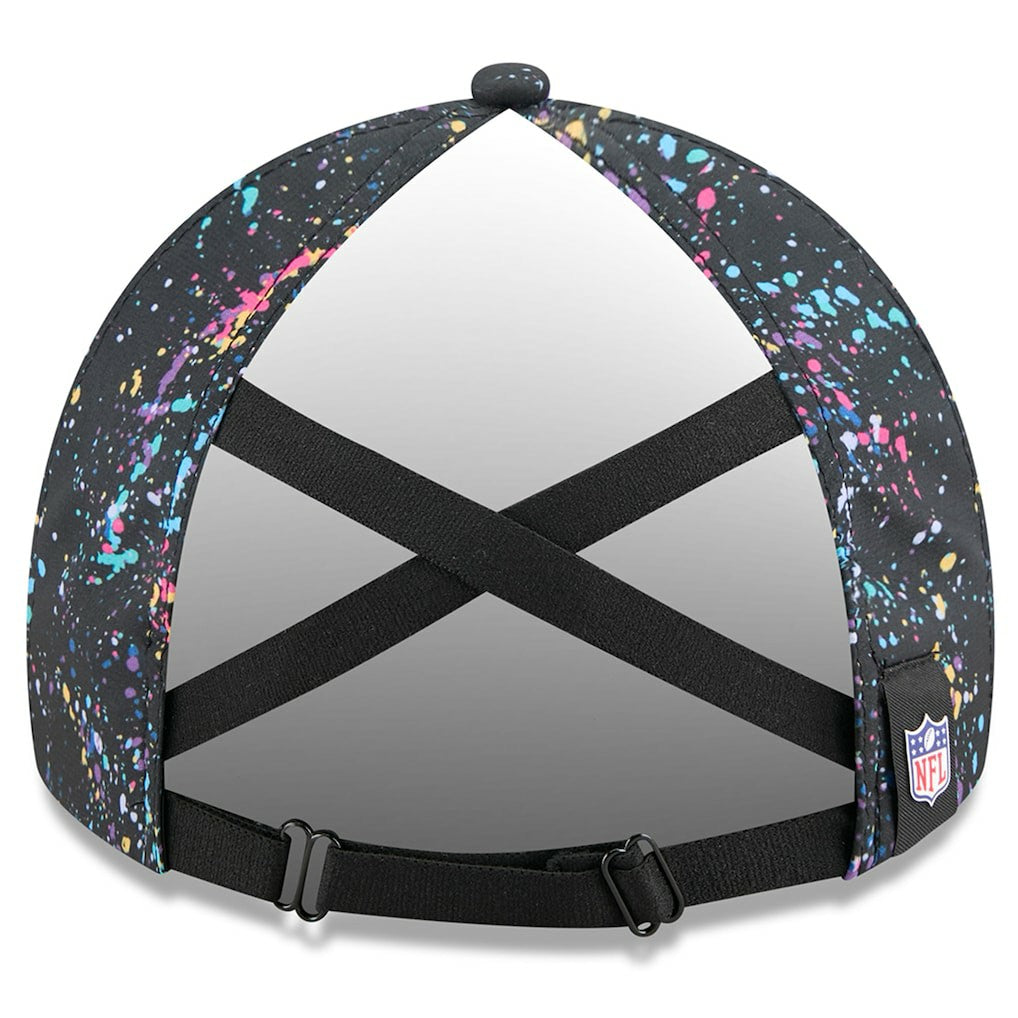 Los Angeles Chargers New Era Women's 2025 NFL Crucial Catch Pony Tail Adjustable Hat - Black sale