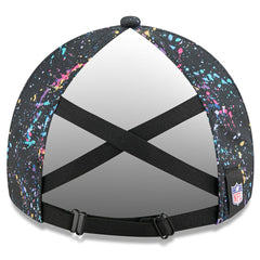 Los Angeles Chargers New Era Women's 2025 NFL Crucial Catch Pony Tail Adjustable Hat - Black sale