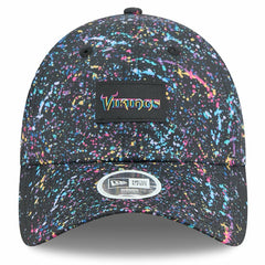 Minnesota Vikings New Era Women's 2025 NFL Crucial Catch Pony Tail Adjustable Hat - Black cheap