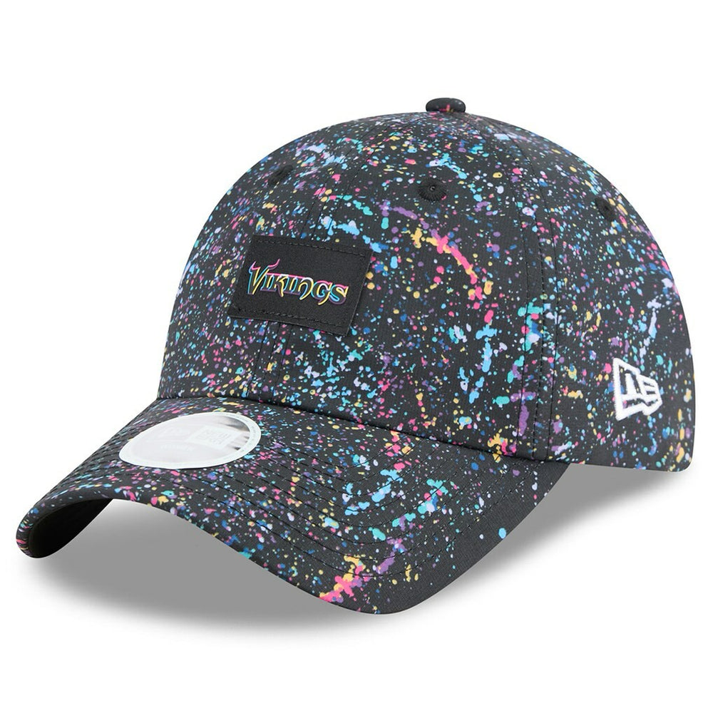 Minnesota Vikings New Era Women's 2025 NFL Crucial Catch Pony Tail Adjustable Hat - Black cheap