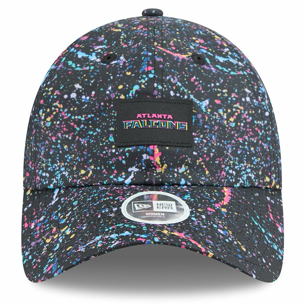 Atlanta Falcons New Era Women's 2025 NFL Crucial Catch Pony Tail Adjustable Hat - Black outlet