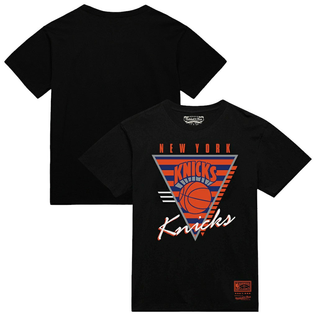 New York Knicks Worldwide Collection Tri-Logo T-Shirt - Black | Mitchell & Ness sale
