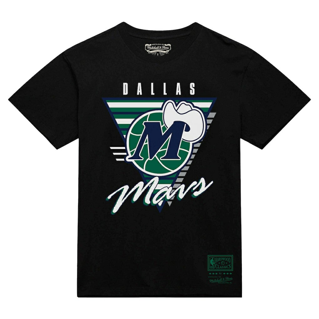 Dallas Mavericks Worldwide Collection Tri-Logo T-Shirt sale - Black | Mitchell & Ness shop