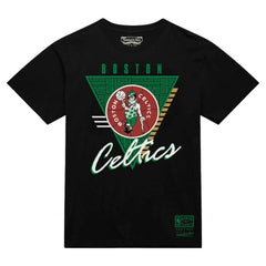Boston Celtics Worldwide Collection Tri-Logo T-Shirt - Black | Mitchell & Ness on sale