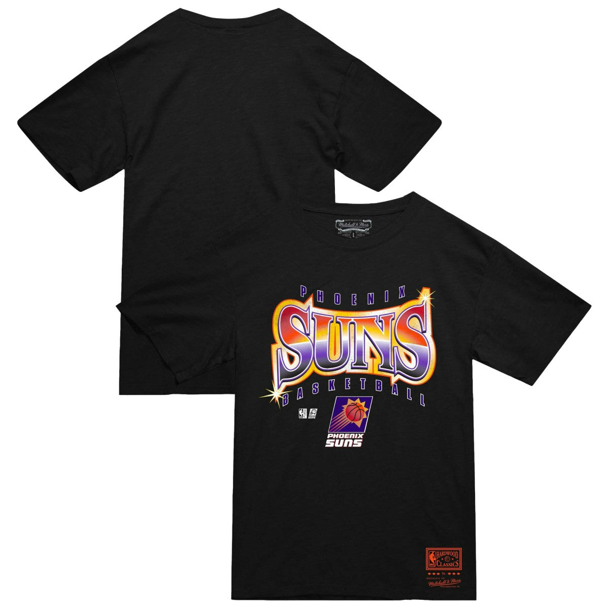 Phoenix Suns Worldwide Collection Glow Up T-Shirt - Black | Mitchell & Ness sale