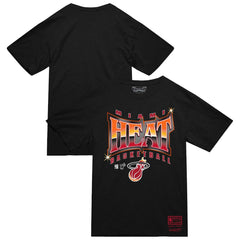 Miami Heat Worldwide Collection Glow Up T-Shirt - Black | Mitchell & Ness discount