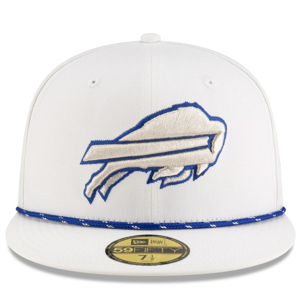 Buffalo Bills New Era 2025 Rivalries Collection Sideline Rope 59FIFTY Fitted Hat - White outlet