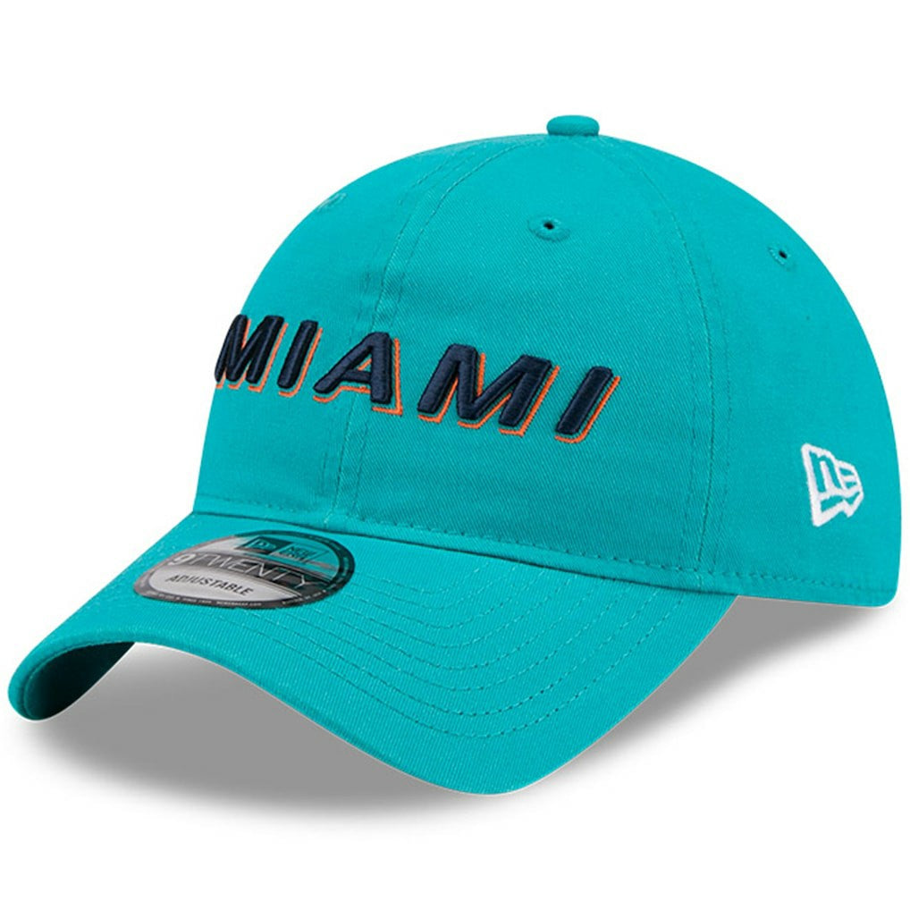 Miami Dolphins New Era 2025 Rivalries Collection Team 9TWENTY Adjustable Hat - Aqua on sale