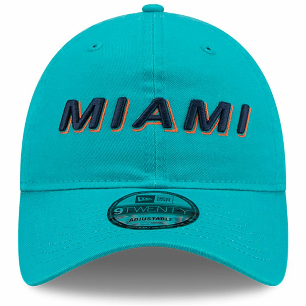 Miami Dolphins New Era 2025 Rivalries Collection Team 9TWENTY Adjustable Hat - Aqua on sale