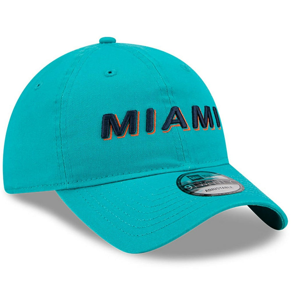 Miami Dolphins New Era 2025 Rivalries Collection Team 9TWENTY Adjustable Hat - Aqua on sale
