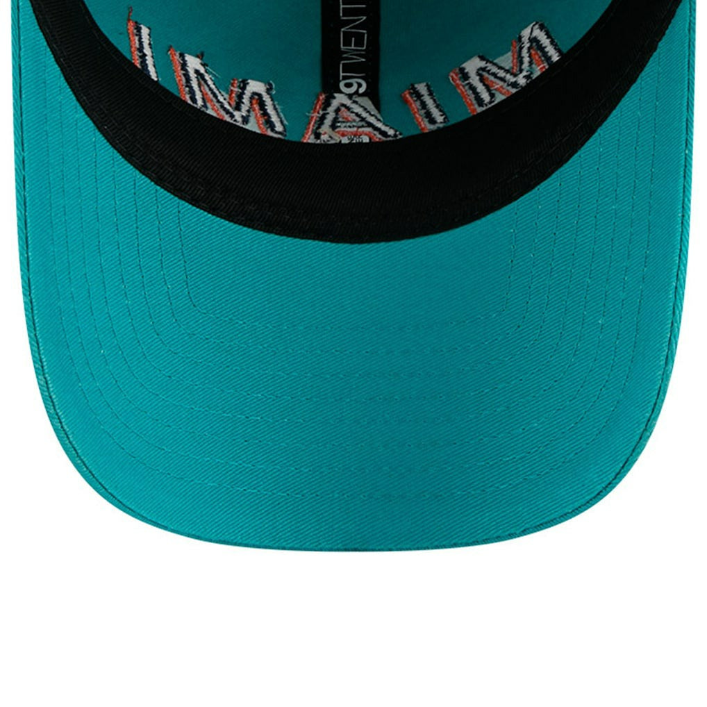 Miami Dolphins New Era 2025 Rivalries Collection Team 9TWENTY Adjustable Hat - Aqua on sale