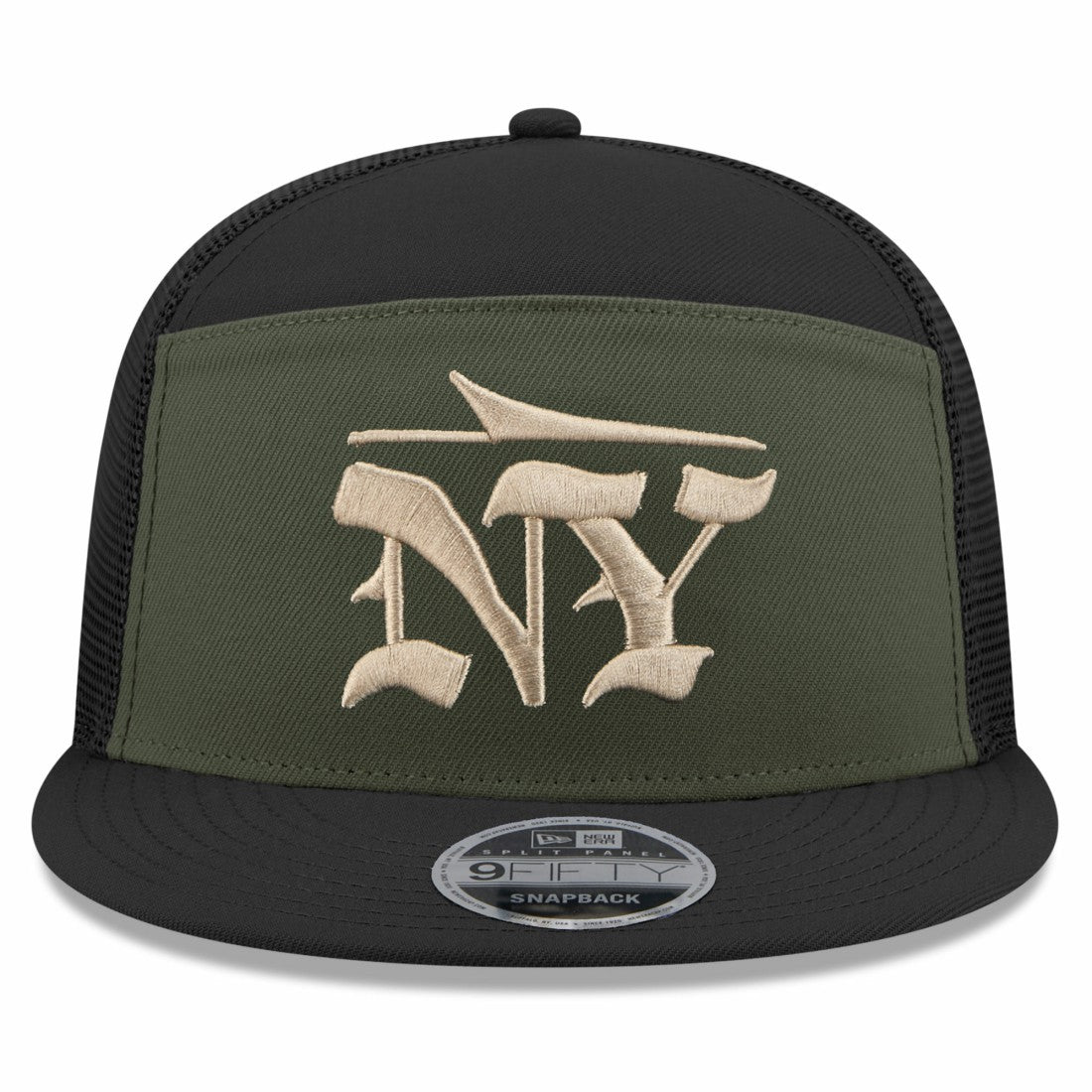 New York Jets New Era 2025 Rivalries Collection Team Split Panel 9FIFTY Snapback Hat - Gotham Green sale