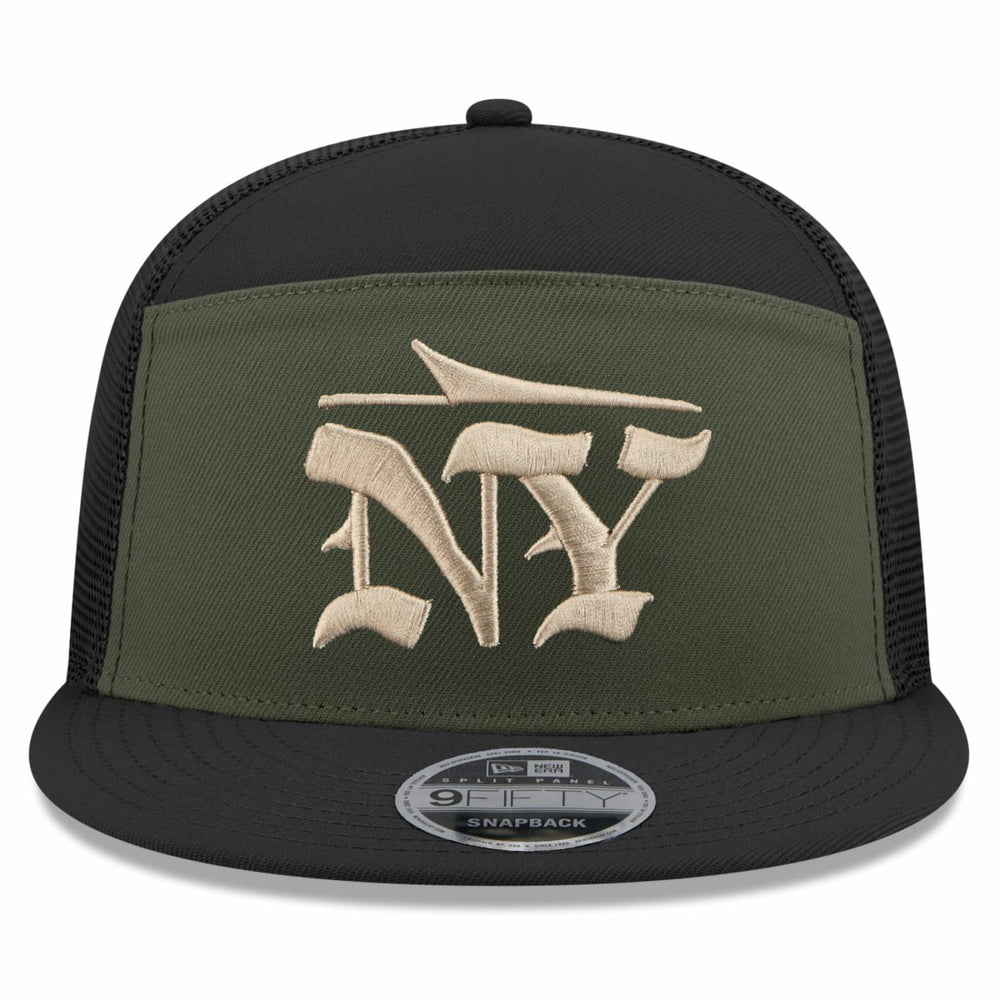 New York Jets New Era 2025 Rivalries Collection Team Split Panel 9FIFTY Snapback Hat - Gotham Green sale