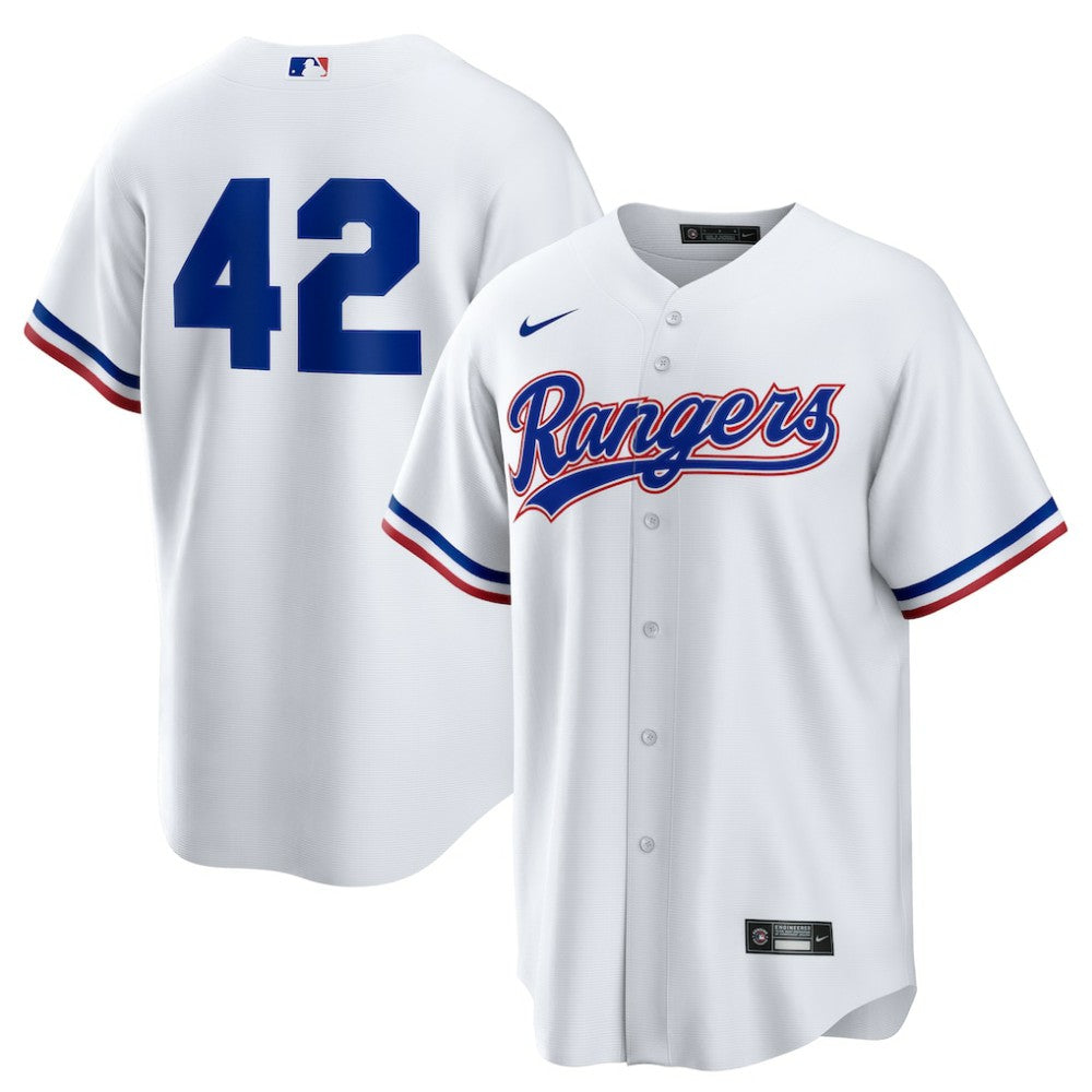 Texas Rangers Home  2025 Jackie Robinson Day Replica Jersey - White | Nike