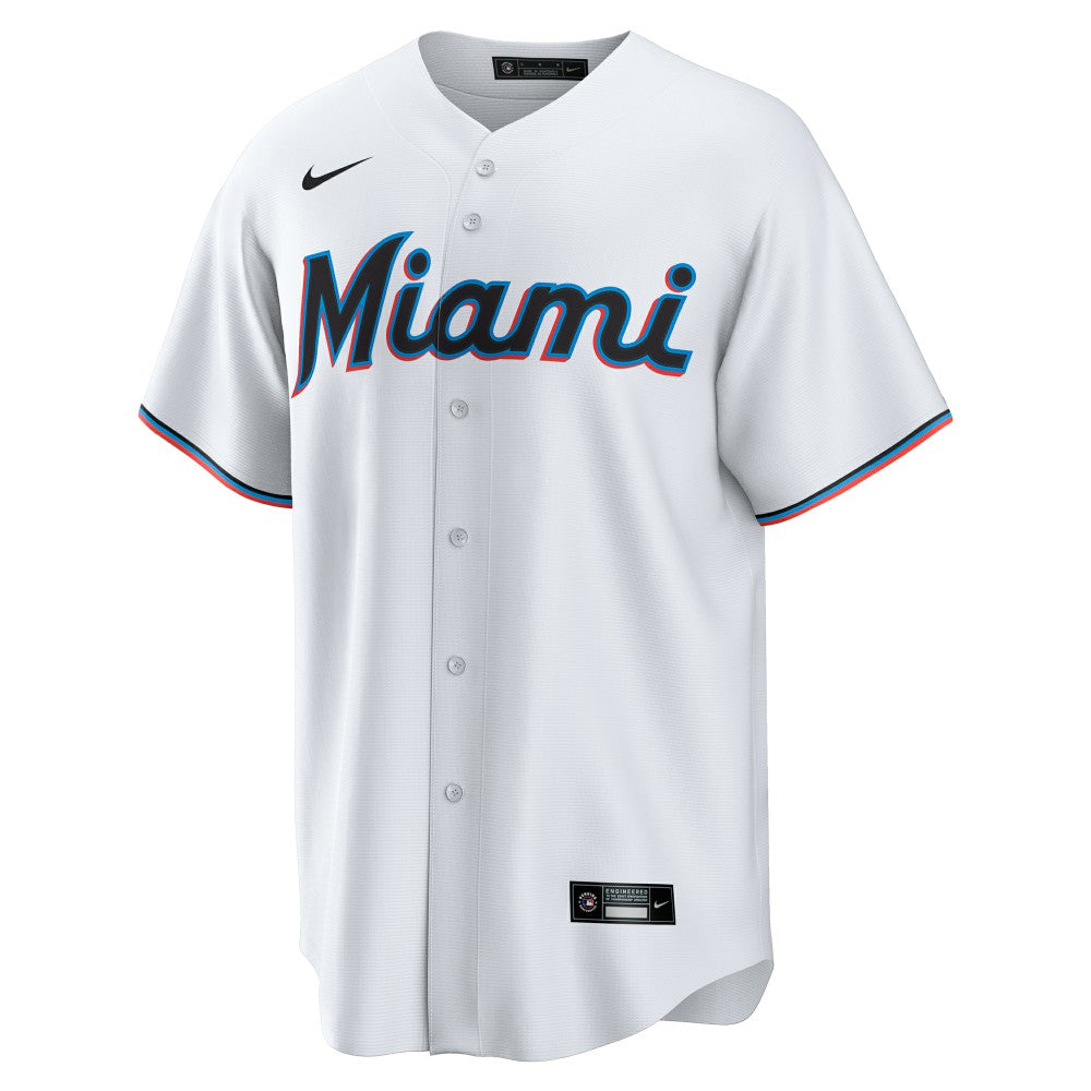 Miami Marlins Home  2025 Jackie Robinson Day Replica Jersey - White | Nike