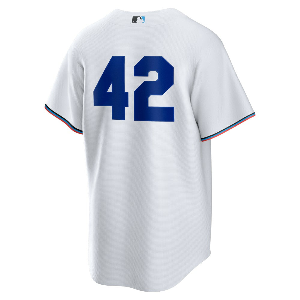 Miami Marlins Home  2025 Jackie Robinson Day Replica Jersey - White | Nike