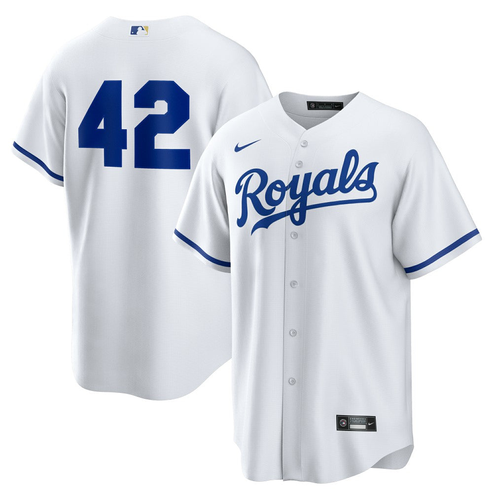 Kansas City Royals Home  2025 Jackie Robinson Day Replica Jersey - White | Nike