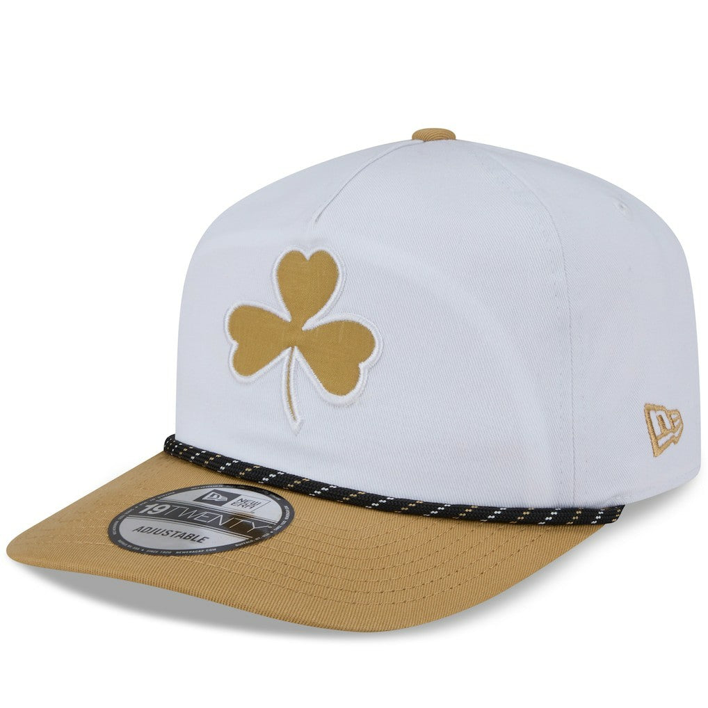 Boston Celtics 2025/26 City Edition 19TWENTY Adjustable Hat - White/Gold | New Era discount