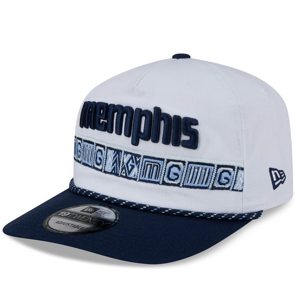Memphis Grizzlies 2025/26 City Edition 19TWENTY Adjustable Hat - White/Navy | New Era cheap