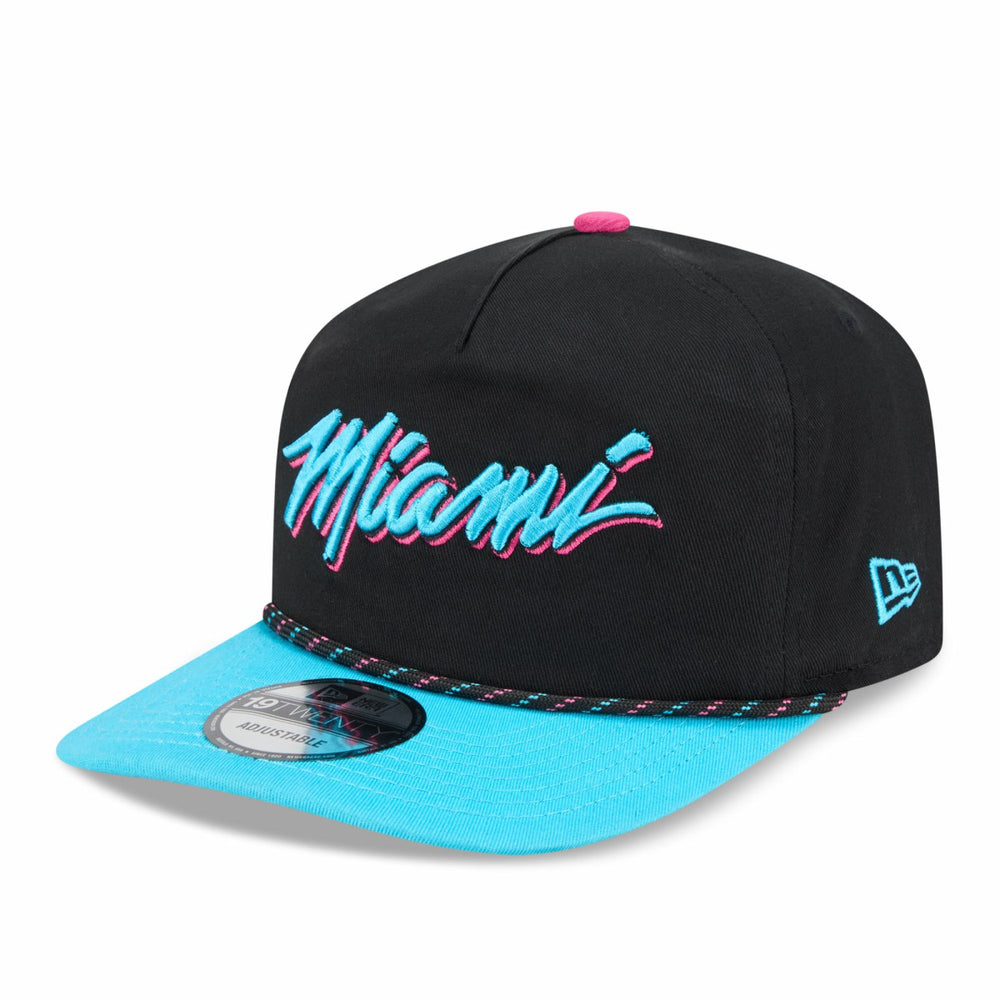 Miami Heat 2025/26 City Edition 19TWENTY Adjustable Hat - Black/Turquoise | New Era on sale
