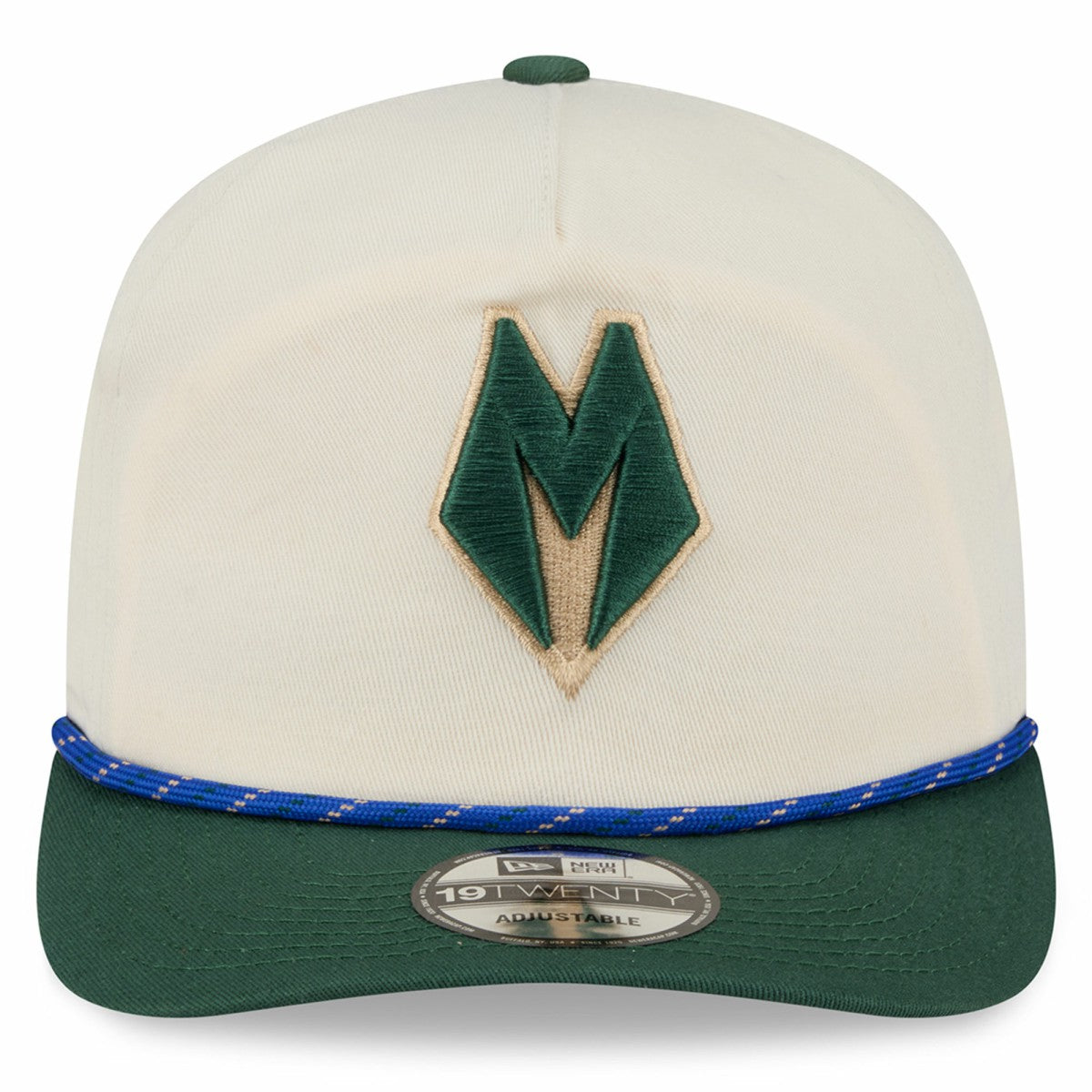 Milwaukee Bucks 2025/26 City Edition 19TWENTY Adjustable Hat - Cream/Hunter Green | New Era for sale